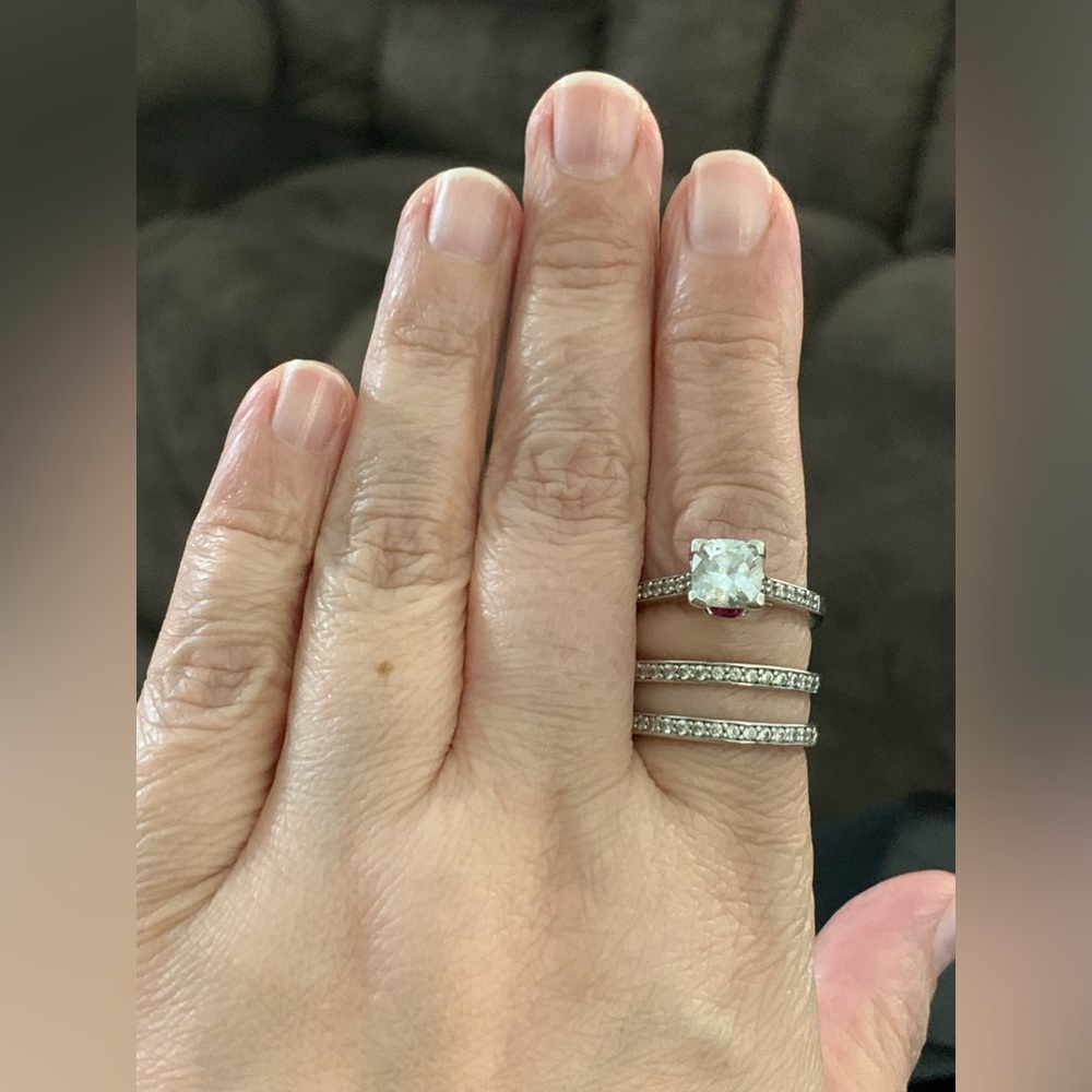 Bella Luce Lab Created Ruby And Diamond Engagemen… - image 8